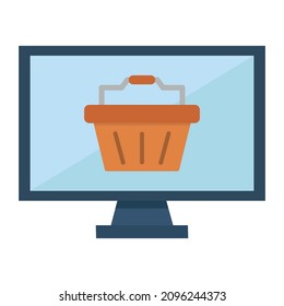 online shopping Flat vector icon which can easily modify or edit 