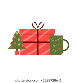 Online shopping for gifts for Christmas and New Year. Holiday sale concept