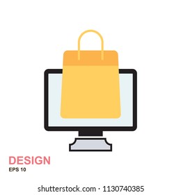Online shopping icon