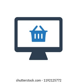 Online shopping icon