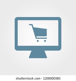 Online shopping icon