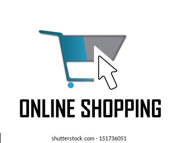 Online shopping icon