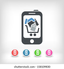 Online shopping icon