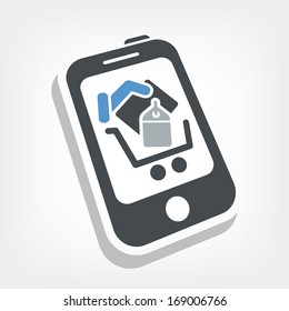 Online shopping icon