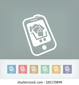 Online shopping icon