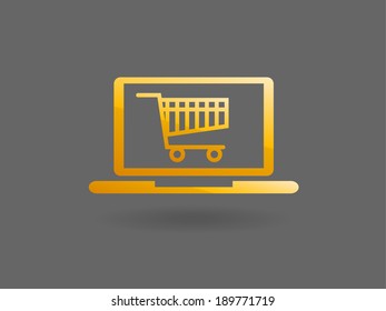 Online shopping icon