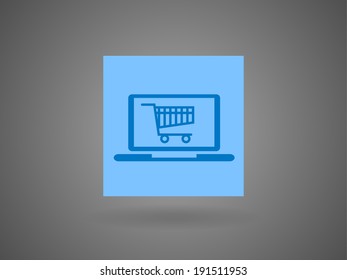 Online shopping icon