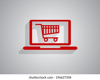Online shopping icon