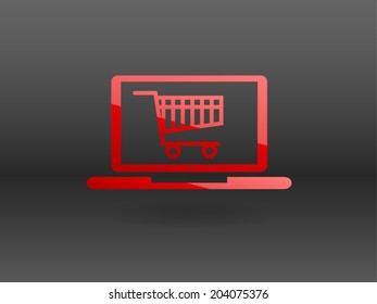 Online shopping icon