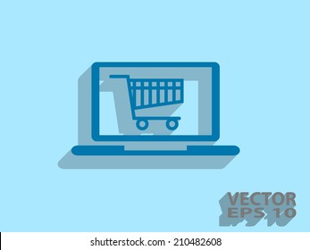 Icono de compras en línea