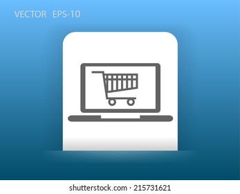Online shopping icon