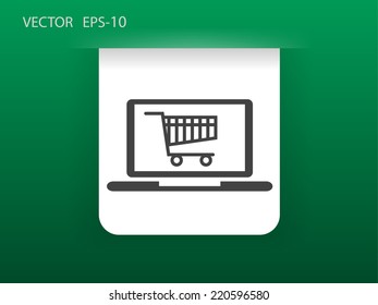 Online shopping icon