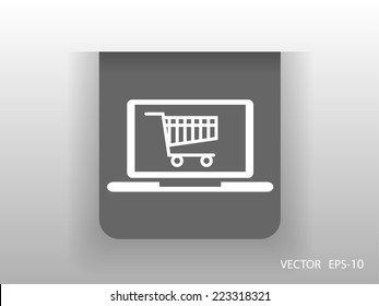 Icono de compras en línea