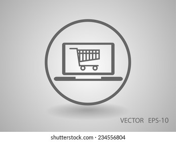 Online shopping icon