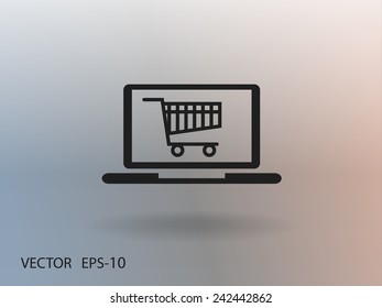 Icono de compras en línea