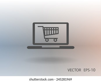 Online shopping icon