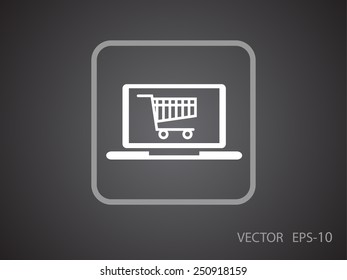 Icono de compras en línea