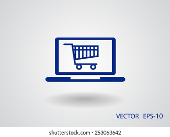 Online shopping icon