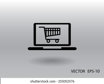 Online shopping icon
