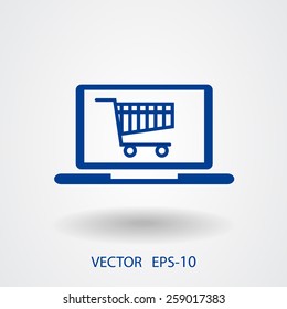 Icono de compras en línea