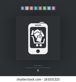 Online shopping icon
