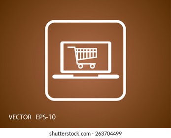 Icono de compras en línea