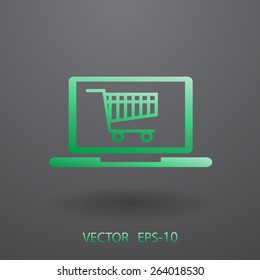 Icono de compras en línea
