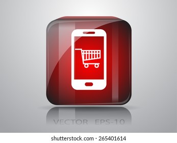 Online shopping icon