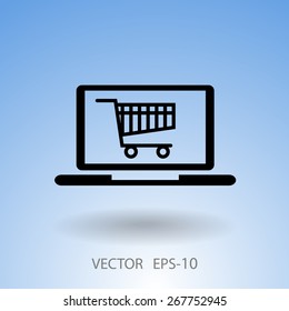 Icono de compras en línea