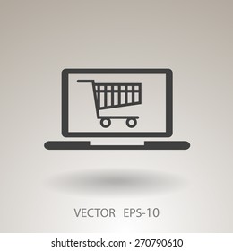 Icono de compras en línea