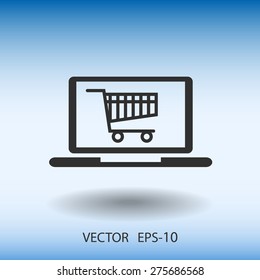 Online shopping icon