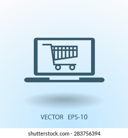 Online shopping icon