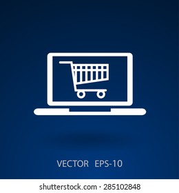 Icono de compras en línea