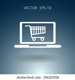 Icono de compras en línea