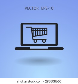 Online shopping icon