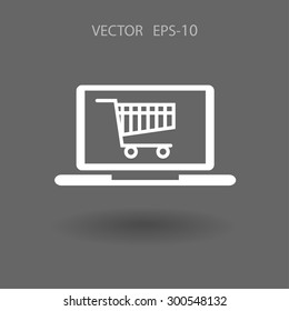 Online shopping icon