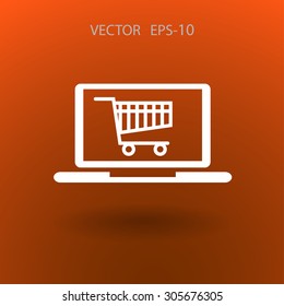 Icono de compras en línea