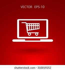 Online shopping icon