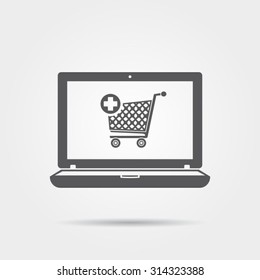 Online shopping icon