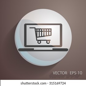 Online shopping icon