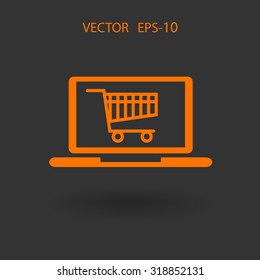 Online shopping icon