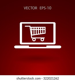 Online shopping icon
