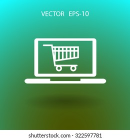 Icono de compras en línea