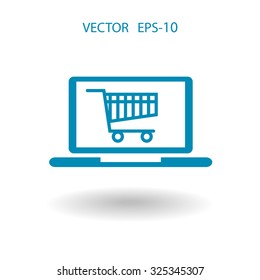Online shopping icon