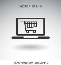 Online shopping icon