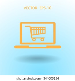 Online shopping icon