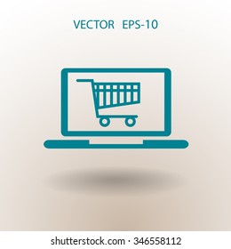 Online shopping icon