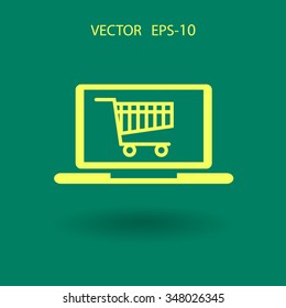 Icono de compras en línea