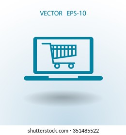Icono de compras en línea