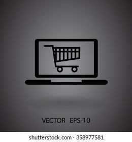 Online shopping icon
